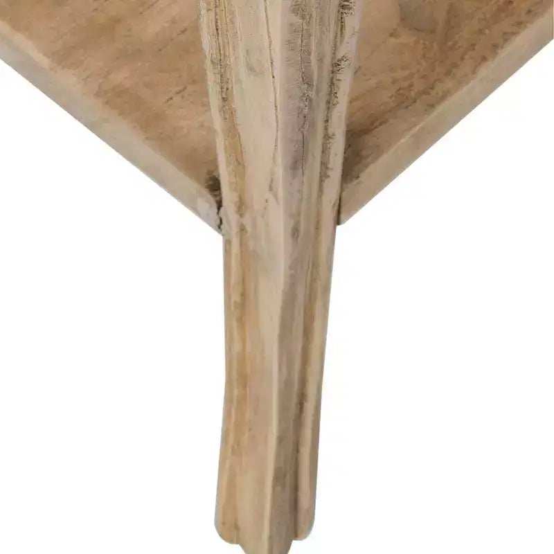 Table d'appoint Promenade 28" avec tiroir et étagère, couleur beige, de marque East at Main : Bois de manguier, aucun assemblage requis