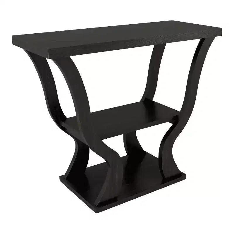 24/7 Shop At Home 39" Niccila Transitional Storage Console Table Espresso