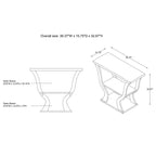 24/7 Shop At Home Table console de rangement transitoire Niccila 39 po Espresso