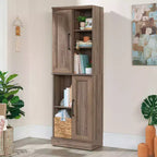 Sauder Homeplus Armoire de Rangement 2 Portes Chêne Salé