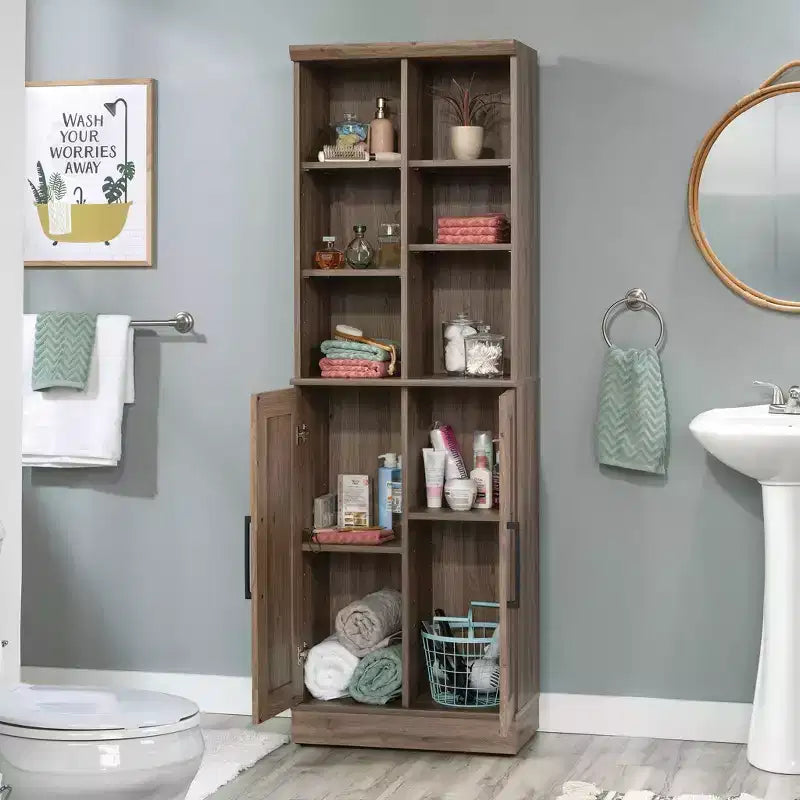 Sauder Homeplus Armoire de Rangement 2 Portes Chêne Salé
