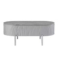 Acme Furniture Yukino Coffee Table Gray/Chrome Finish