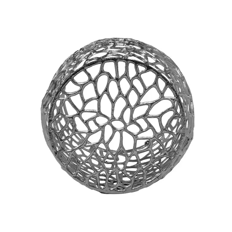 Christopher Knight Home Miles Table d'appoint moderne en aluminium en forme de tambour, nickel argenté
