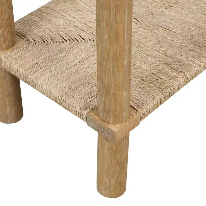 Nathan James Beacon Console en jonc de mer marron clair