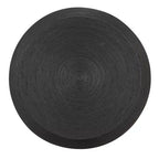 Table d'appoint ronde Storied Home Round Barrel Side Table noire