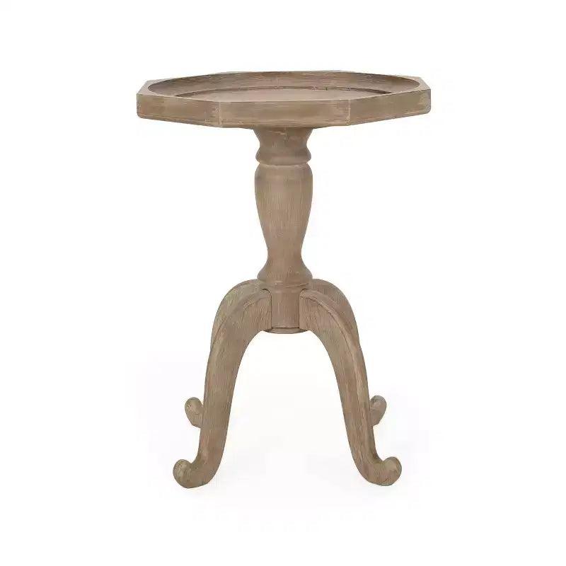 Catawissa French Country Accent Table with Octagonal Top Natural - Christopher Knight Home: Elegant Spider Leg Base, Faux Wood Finish