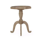 Table d'appoint de style champêtre Catawissa avec plateau octogonal naturel - Christopher Knight Home : Élégant piètement en pattes d'araignée, finition imitation bois