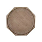 Table d'appoint de style champêtre Catawissa avec plateau octogonal naturel - Christopher Knight Home : Élégant piètement en pattes d'araignée, finition imitation bois