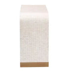 Table console en coquille capiz nacre beige/blanc/or bali & pari Carlyn