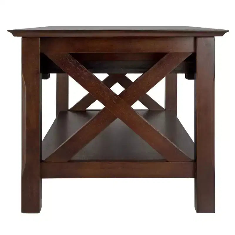 Table basse Xola avec 2 tiroirs - Cappuccino - Winsome