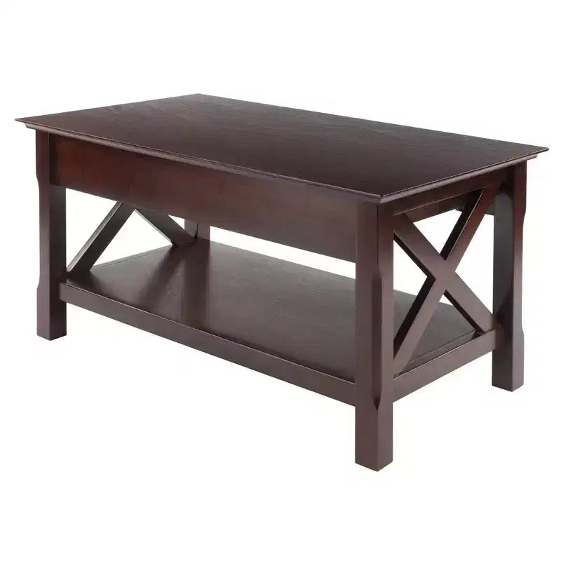 Table basse Xola avec 2 tiroirs - Cappuccino - Winsome