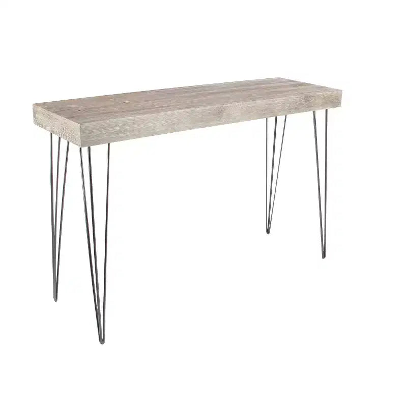 Console moderne rectangulaire en bois brun - Olivia & May