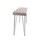 Console moderne rectangulaire en bois brun - Olivia & May