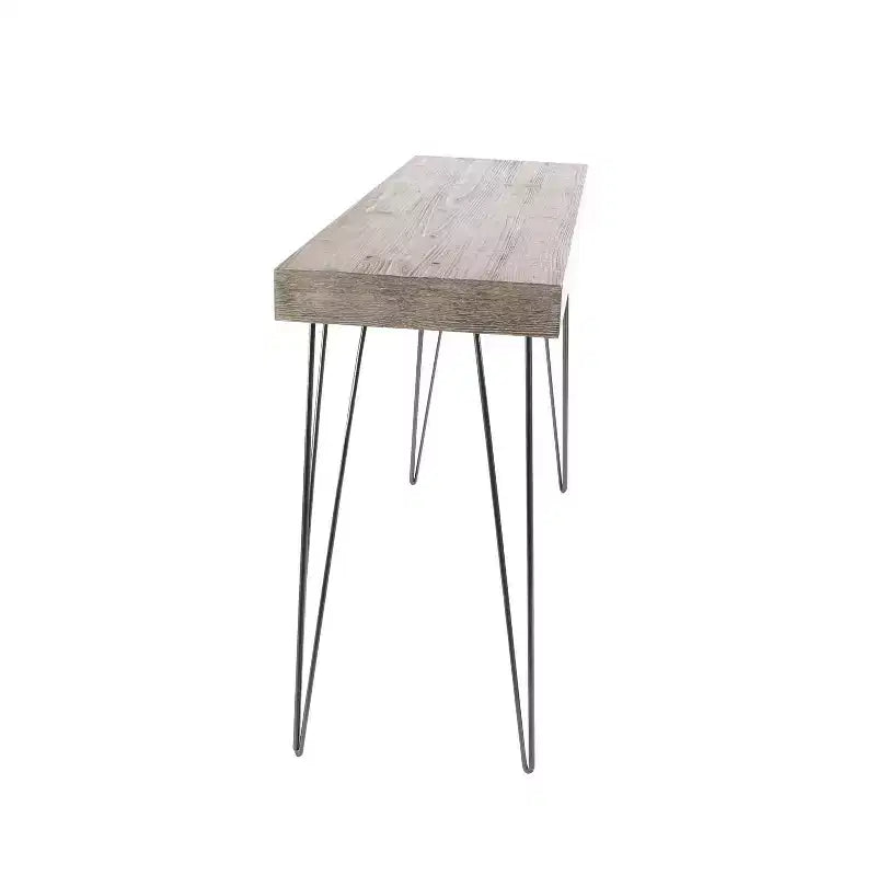 Console moderne rectangulaire en bois brun - Olivia & May