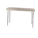 Console moderne rectangulaire en bois brun - Olivia & May