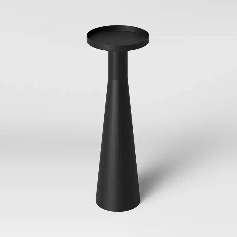 Table d'appoint ronde en métal lisse Alester noire - Threshold™