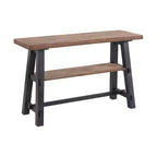 Console 48 po en bois massif Odin avec étagère noir – Meubles Alaterre : style mi-siècle, cadre en pin, facile à assembler
