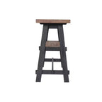Console 48 po en bois massif Odin avec étagère noir – Meubles Alaterre : style mi-siècle, cadre en pin, facile à assembler