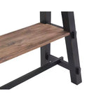 Console 48 po en bois massif Odin avec étagère noir – Meubles Alaterre : style mi-siècle, cadre en pin, facile à assembler