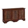 Viabella Storage Decorative Cabinet Curado Cherry - Sauder: Adjustable Shelves, Lateral, Bohemian Style