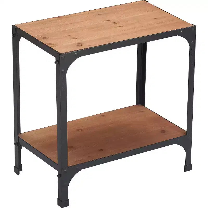 Table d'appoint Overland métal brun/noir - Serta