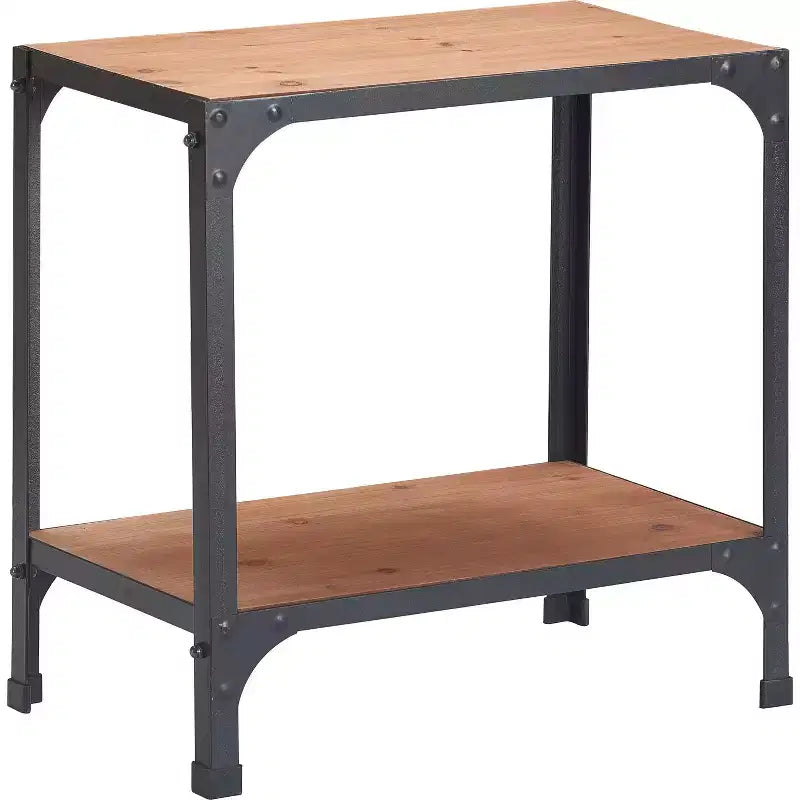 Table d'appoint Overland métal brun/noir - Serta
