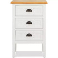 ClickDecor Martin Nightstand Cabinet White: Modern Bedside Table with Drawer, No Assembly, Anti-Tip Hardware Included