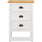ClickDecor Martin Nightstand Cabinet White: Modern Bedside Table with Drawer, No Assembly, Anti-Tip Hardware Included