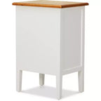 ClickDecor Martin Chevet Martin Blanc : Table de Chevet Moderne avec Tiroir, Aucun Assemblage Requis, Quincaillerie Anti-Basculement Incluse