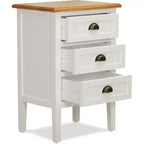 ClickDecor Martin Chevet Martin Blanc : Table de Chevet Moderne avec Tiroir, Aucun Assemblage Requis, Quincaillerie Anti-Basculement Incluse