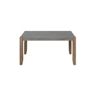 Table basse Davenport en similicuir et bois 36 po avec 2 tables de bout carrées Ambre clair - Meubles Alaterre : Ensemble 3 pièces industriel rustique