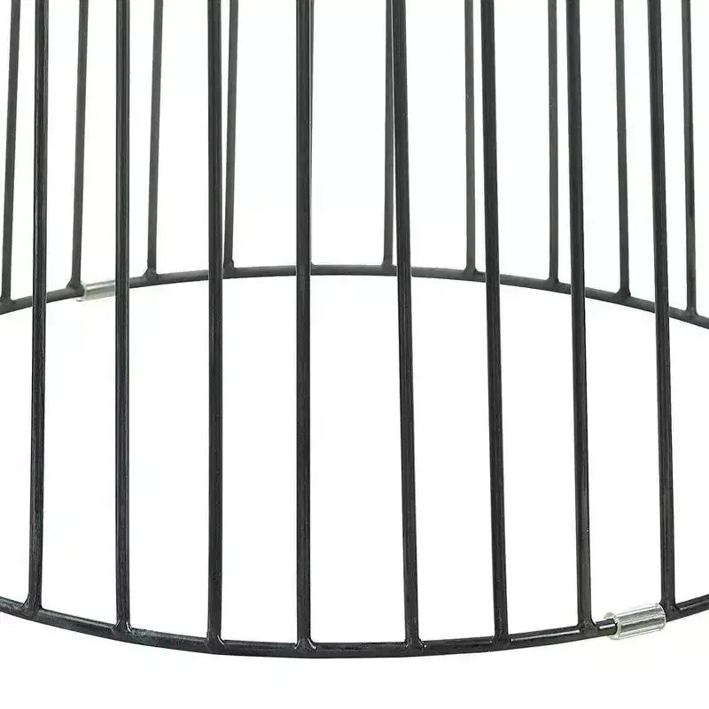 Table d'appoint Wallace noire - Finch : Pieds en métal géométriques et modernes, cadre en fer thermolaqué, aucun assemblage requis