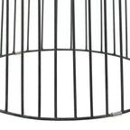 Table d'appoint Wallace noire - Finch : Pieds en métal géométriques et modernes, cadre en fer thermolaqué, aucun assemblage requis