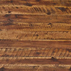 Table basse rustique en bois Claremont avec étagère inférieure Marron foncé - Meubles Alaterre : Plateau en acacia, quincaillerie en acier, étagère de rangement