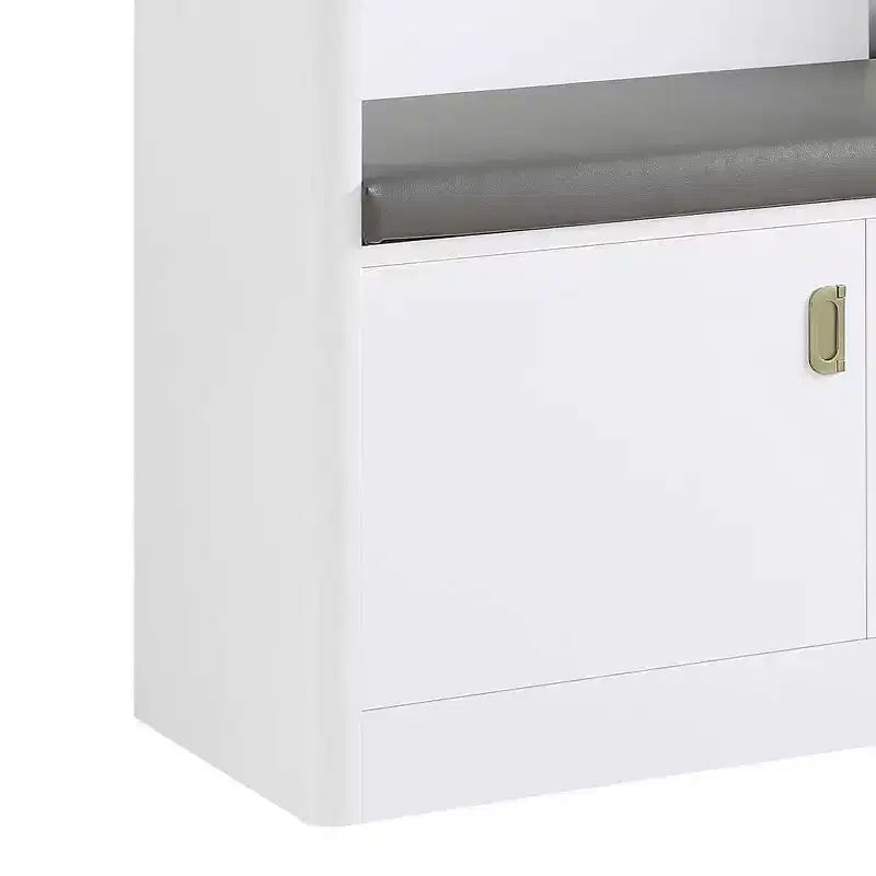 Porte-manteaux Buck 43" blanc laqué brillant - Meubles Acme