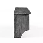 Patère murale en métal et bois Pomona de 48 po avec rangements, gris ardoise - Alaterre Furniture