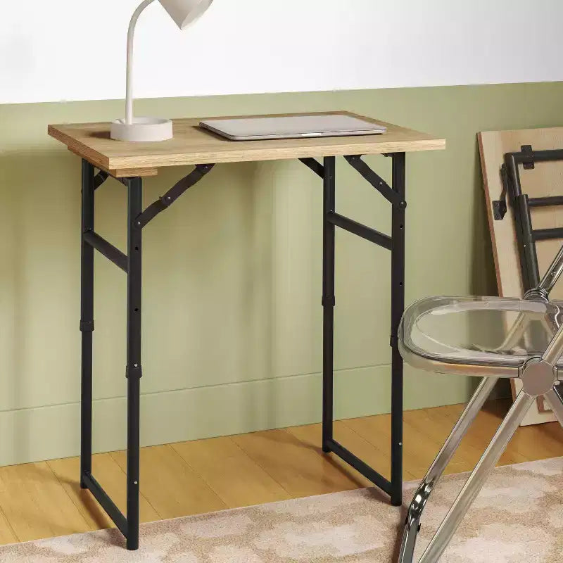 Table pliante de dortoir à hauteur réglable marron - Room Essentials