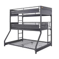 78" Twin/Twin/Full Triple BunkBed Cargo Loft, Metal Frame & Ladders - Acme Furniture