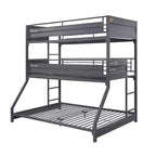 78" Twin/Twin/Full Triple BunkBed Cargo Loft, Metal Frame & Ladders - Acme Furniture