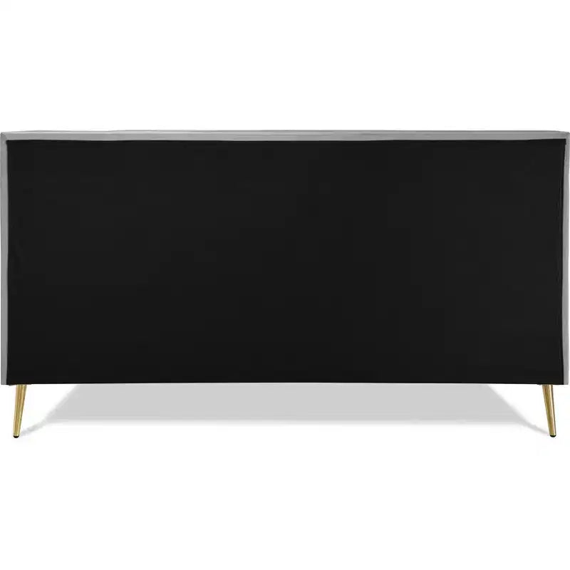 Lit plateforme tapissé King Sidney Gris - Adore Decor