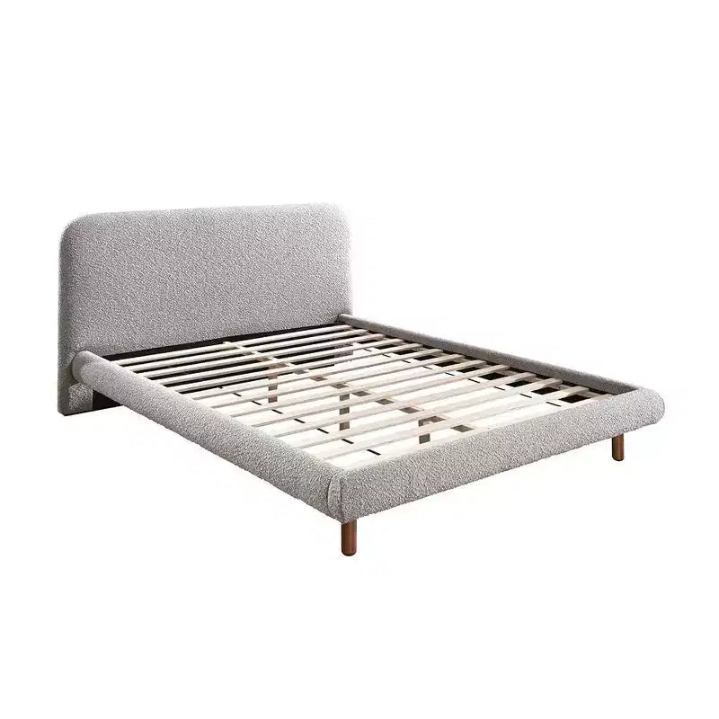 87.8" Queen Bed" Cleo Beds Gray Boucle - Acme Furniture