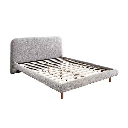 87.8" Queen Bed" Cleo Beds Gray Boucle - Acme Furniture