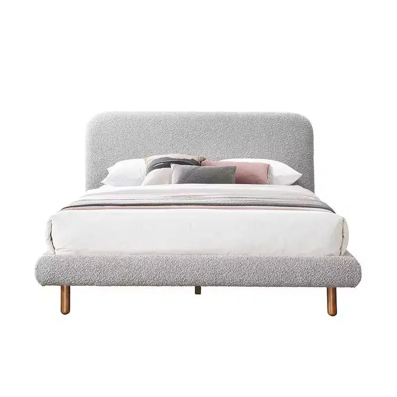 Lit Queen 87,8" Cleo Gris Bouclé - Acme Furniture