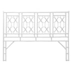 bali & pari King Size Sampson Rattan Standalone Headboard White