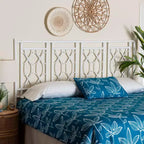 Tête de lit indépendante en rotin King Size Sampson bali & pari blanc