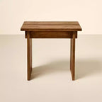 Tabouret ou repose-pieds en bois – Chêne vieilli – Hearth & Hand™ with Magnolia : Accent Campagne, Cadre en Hévéa, Hauteur 18 po