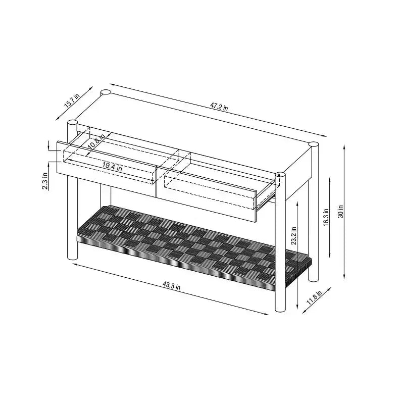 Console en osier - Hearth & Hand™ avec Magnolia
