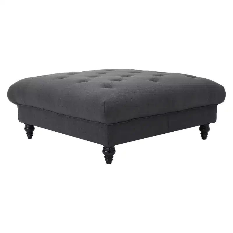 Pouffe en tissu bordeaux - Christopher Knight Home