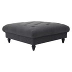 Pouffe en tissu bordeaux - Christopher Knight Home
