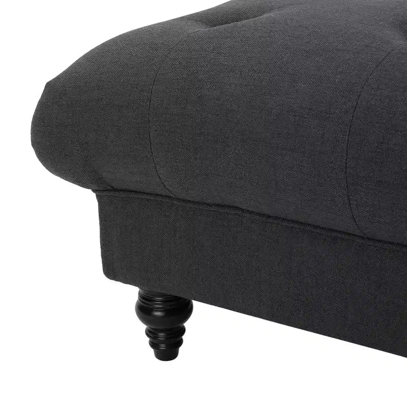 Pouffe en tissu bordeaux - Christopher Knight Home